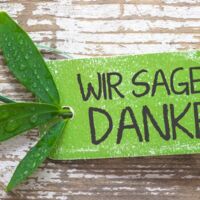 Wir sagen danke - Kachel